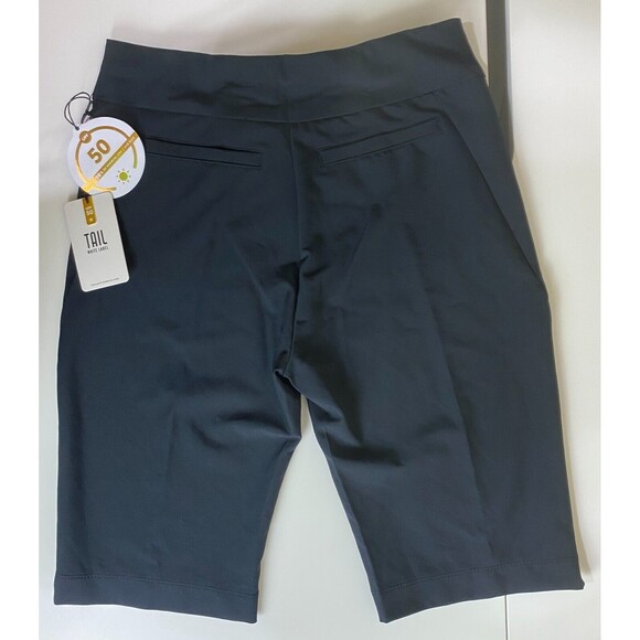 Tail White Label Women's Golf Fitted Shorts Size 2 Black Clean Front Pieced NWT - Picture 5 of 10